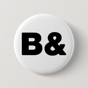 B& 6 CM ROUND BADGE