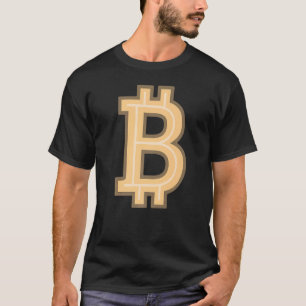 B alphabet letter Coin Money Cripto T-Shirt
