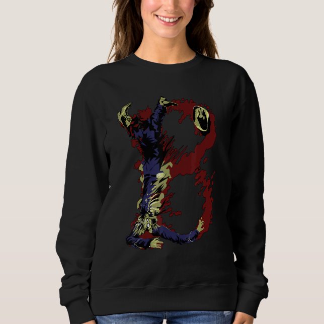 B Alphabet Zombie Letter Sweatshirt (Front)