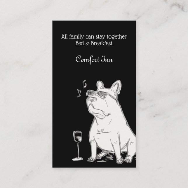B&B Comfort Inn with Pets Business Card (Front)