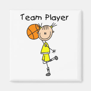 B-Ball Team Player Tshirts and Gifts Magnet