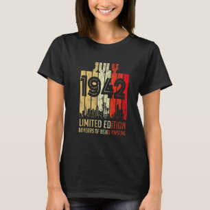 {B] Birthday Vintage July 1942 Awesome Epic Legend T-Shirt