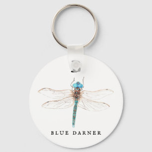 "B" Blue Darner  Key Ring