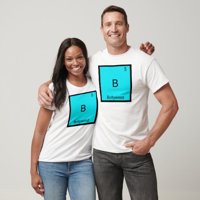 B - Bollywood Funny Chemistry Element Symbol Tee (Unisex)