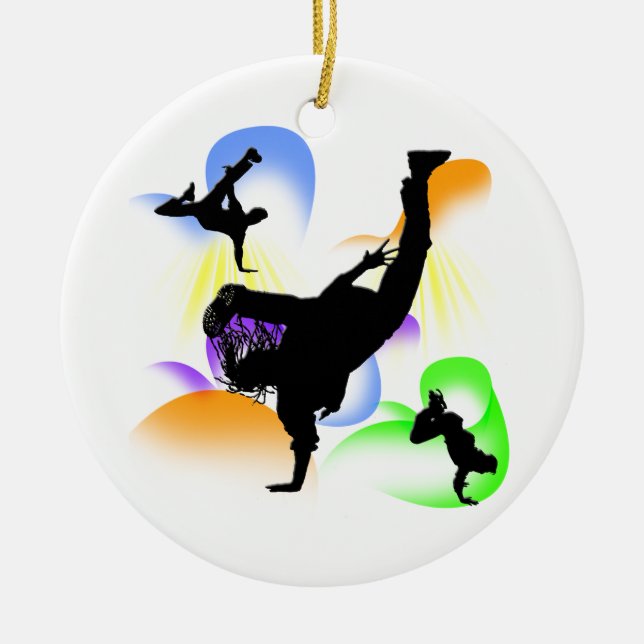 B-Boying Ornament (Front)