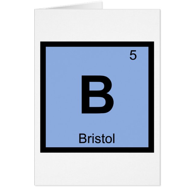 B - Bristol Connecticut Chemistry Periodic Table (Front)