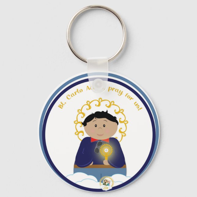 B. Carlo Acutis Medal Key Ring (Front)