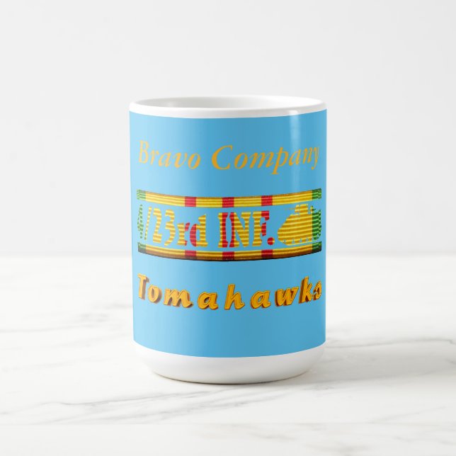 B Co. 4/23rd Inf. VSR Tomahawks Insignia Mug (Center)