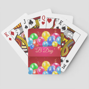 B Day Birthday Card Game Setup