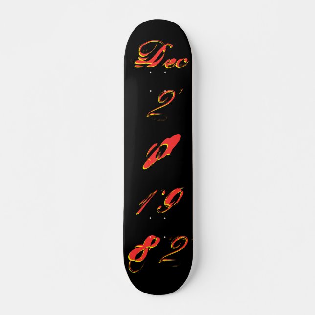 "B-Day" Dec 20 1982 Skateboard (Front)
