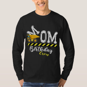 B-Day Party Mum Birthday Crew Construction Birthda T-Shirt