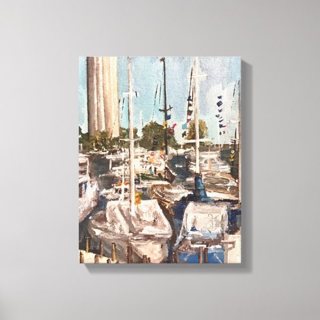 B Dock, Put in Bay  Canvas Print (Front)