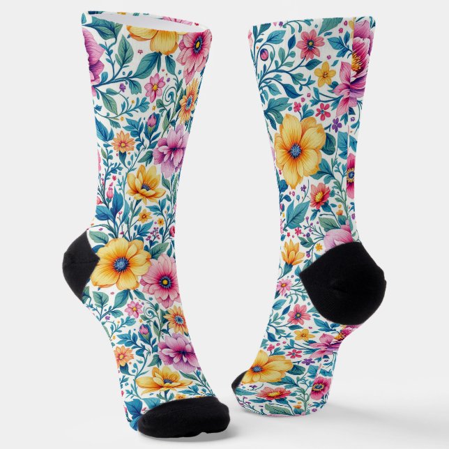 B&E Socks Bold and Elaborate Design 001958 (Angled)