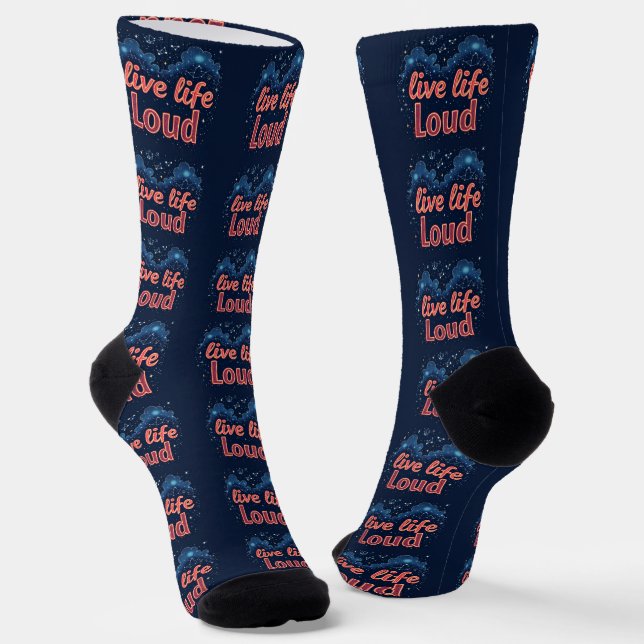 B&E Socks Bold and Elaborate Design 002159 (Angled)