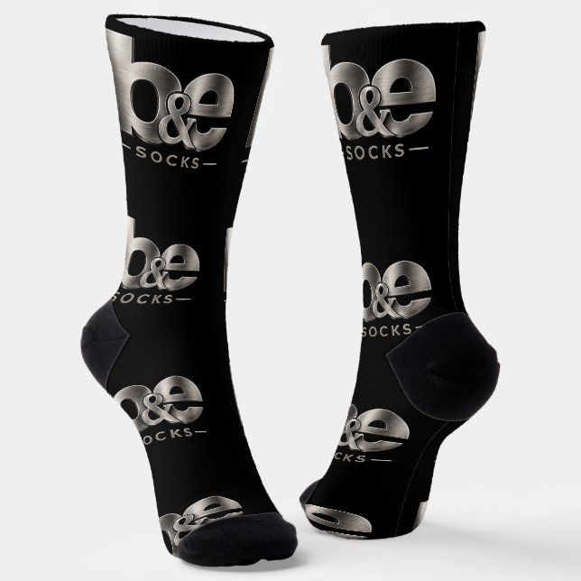 B&E Socks Bold and Elaborate Design 002273 (Angled)