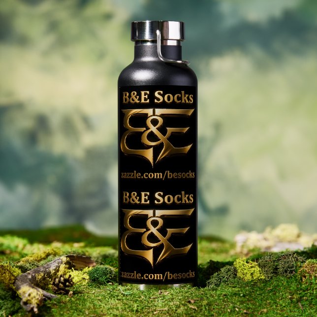 B&E Socks Bold & Elaborate Design 0049549-B&E Water Bottle (Outdoor (Rotated))