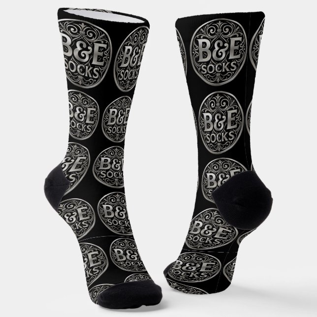 B&E Socks Bold & Elaborate Design 0049553 (Angled)