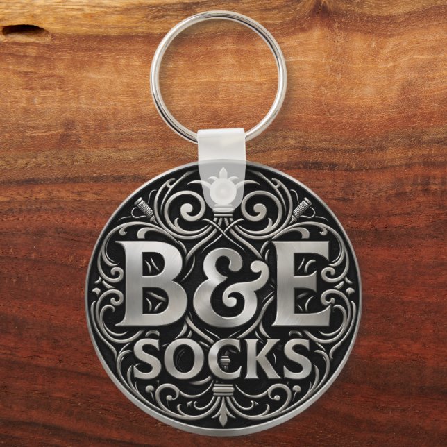 B&E Socks Bold & Elaborate Design 0049553 Key Ring (Front)
