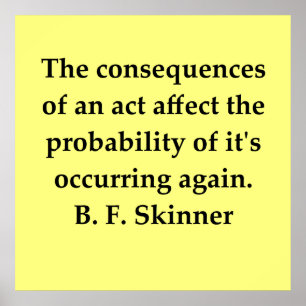 b f skinner quote poster