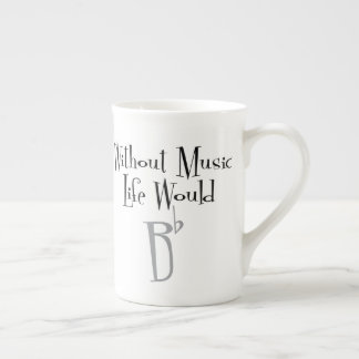 B Flat Bone China Mug