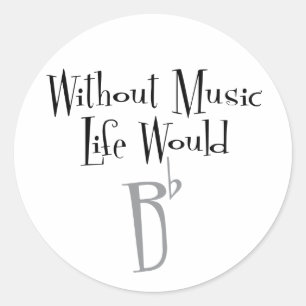 B Flat Sticker