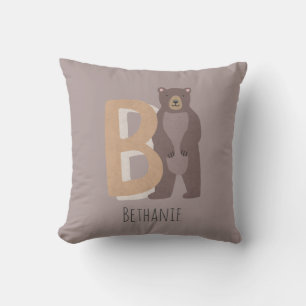 B for Bear Cushion