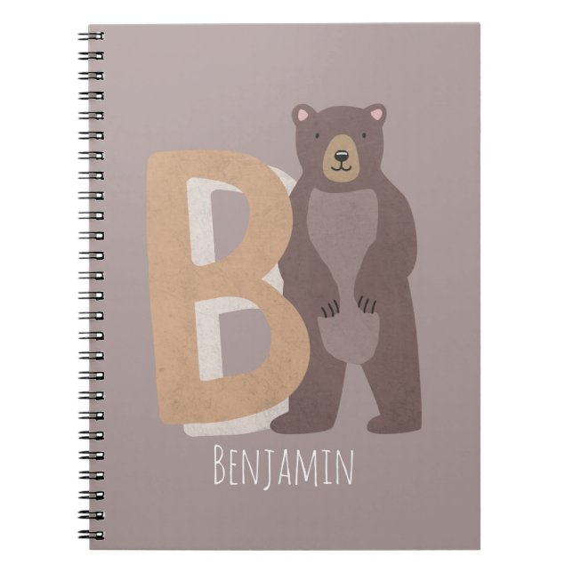 B for Bear Notebook (Front)