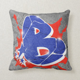 B - Graffiti pillow
