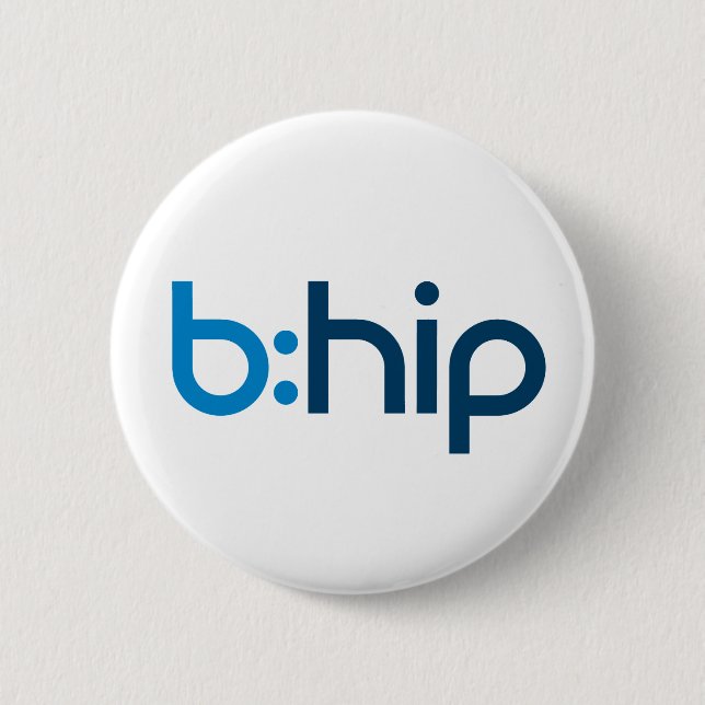 b:hip button - white (Front)