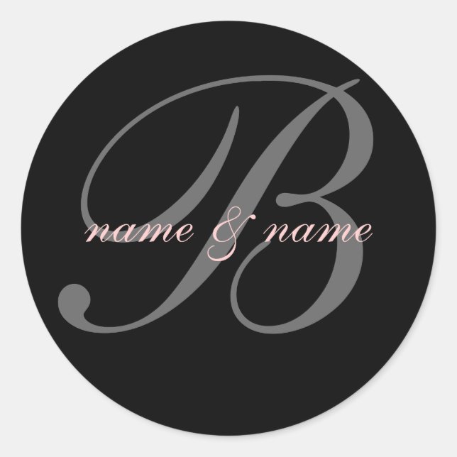 B initial name label (Front)