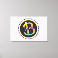 B Initials BE AMAZING Bat Mitzvah Sign In Board