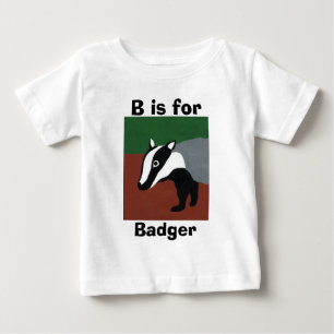 B is for badger baby T-Shirt