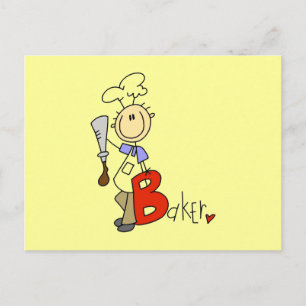B is for Baker Tshirts and Gifts Postcard