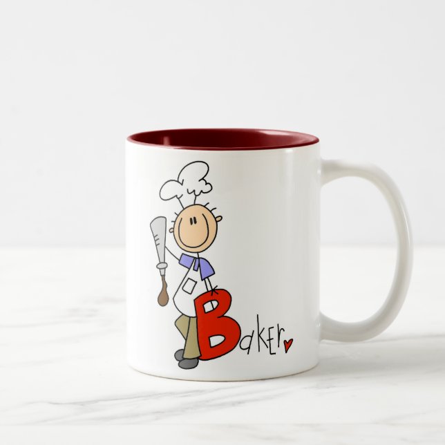 B is for Baker Two-Tone Coffee Mug (Right)