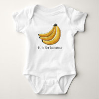 B is for Bananas Yellow Banana Bunch ABCS Letter