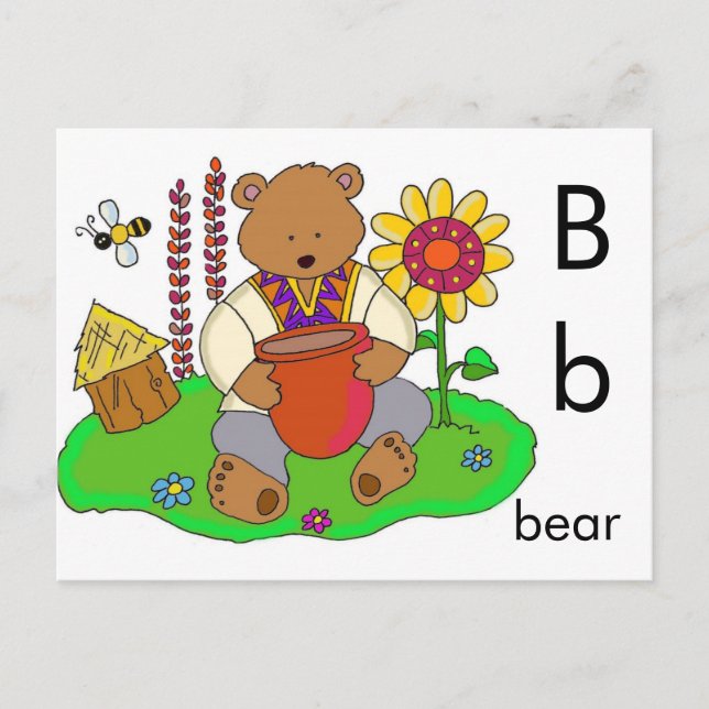 B is for Bear Postcard (Front)