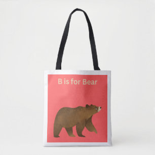 B is for Bear Tote Bag