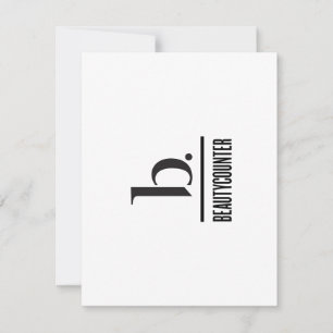 b is for Beautycounter Thank you card