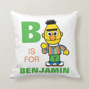 B is for Bert Add Your Name Cushion