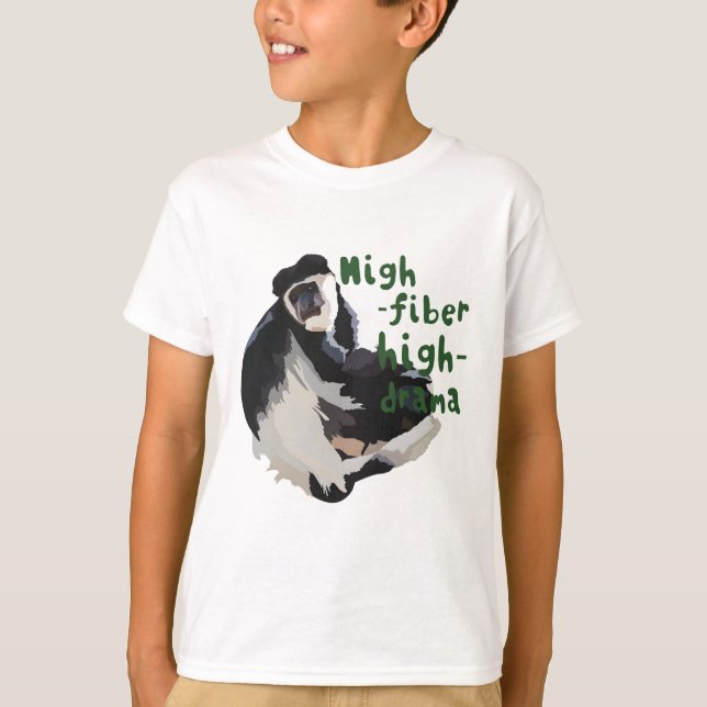 B is for Black and White Colobus  T-Shirt (Front)