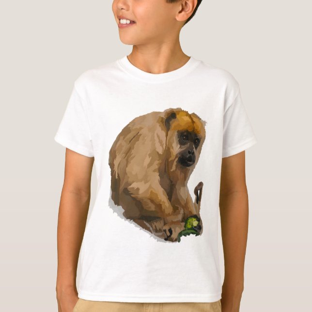 B is for Black Howler Monkey  T-Shirt (Front)