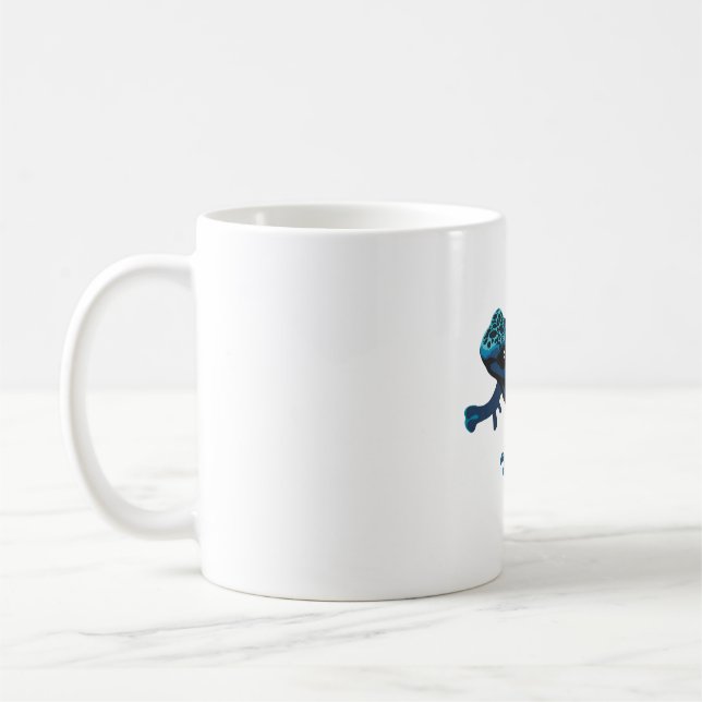 B is for Blue Poison Dart Frog Coffee Mug (Left)