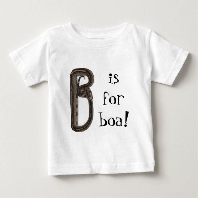 "B is for boa!" Baby T-Shirt (Front)