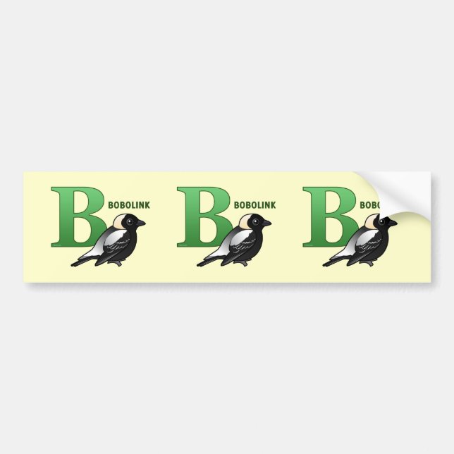 B is for Bobolink Bumper Sticker (Front)