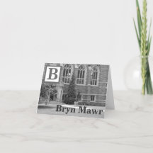 B is for Bryn Mawr (black and white)