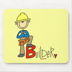 B is for Builder Mouse Pad
