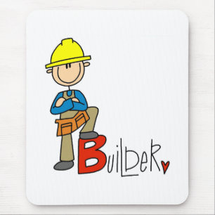 B is for Builder Mouse Pad