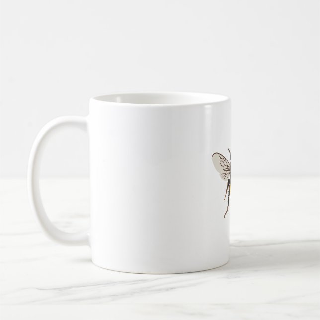 B is for Bumble Bee Coffee Mug (Left)
