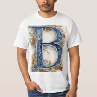 B latter t shirt 