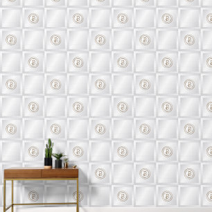 "B" Monogram Wallpaper